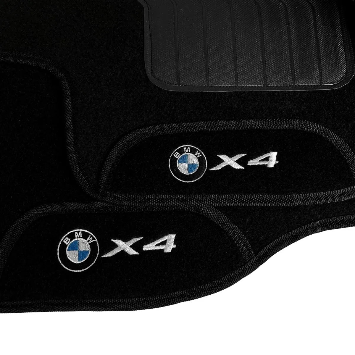TAPETE CARPETE BMW X4 2015 A 2018 PRETO 4 PEÇAS
