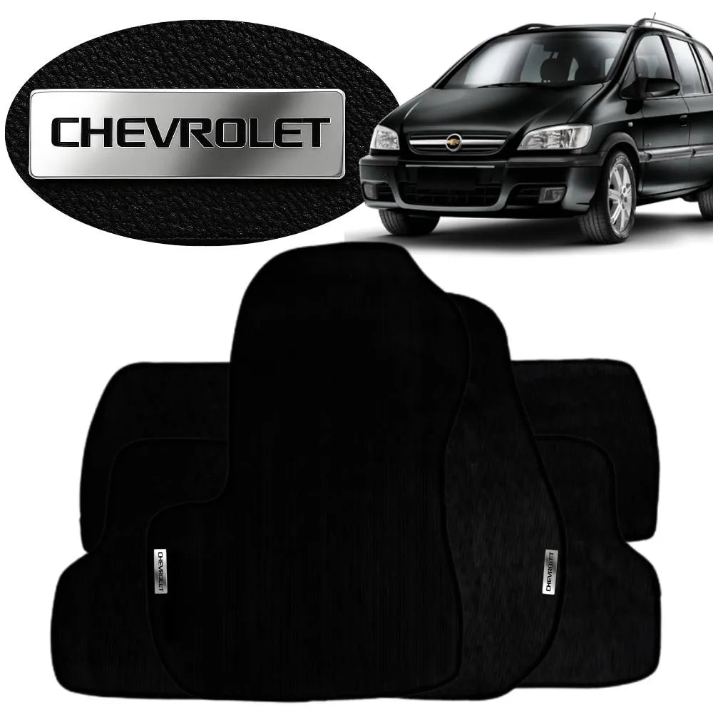 TAPETE BORRACHA TAG INOX ZAFIRA 2001 A 2012 4 PEÇAS