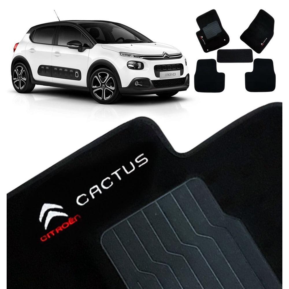 TAPETE CARPETE CITROEN CACTUS 2017 A 2024 5 PEÇAS