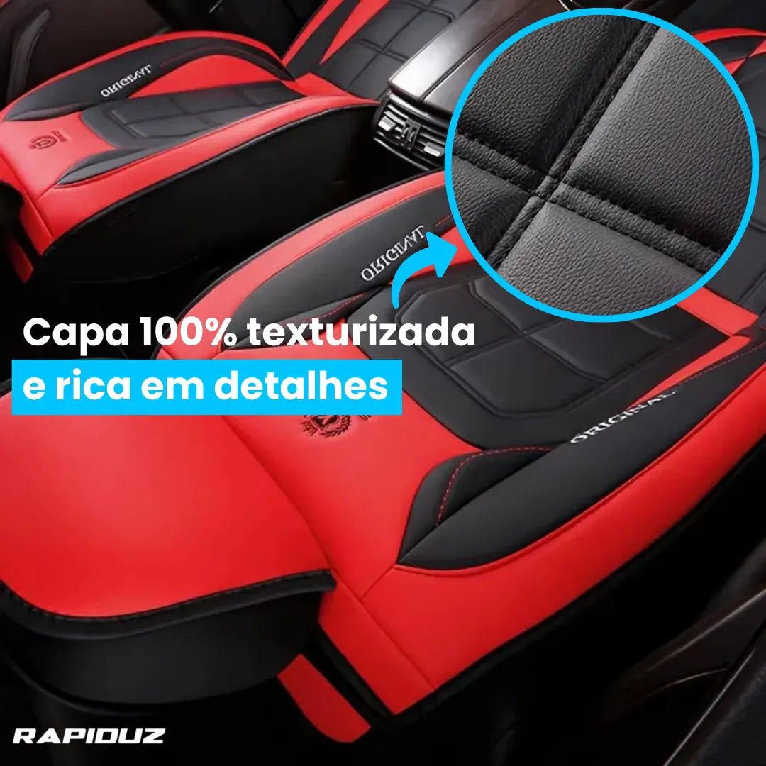Kit Capas de Banco Automotivo Rapiduz® Dianteiro e Traseiro Sob Medida