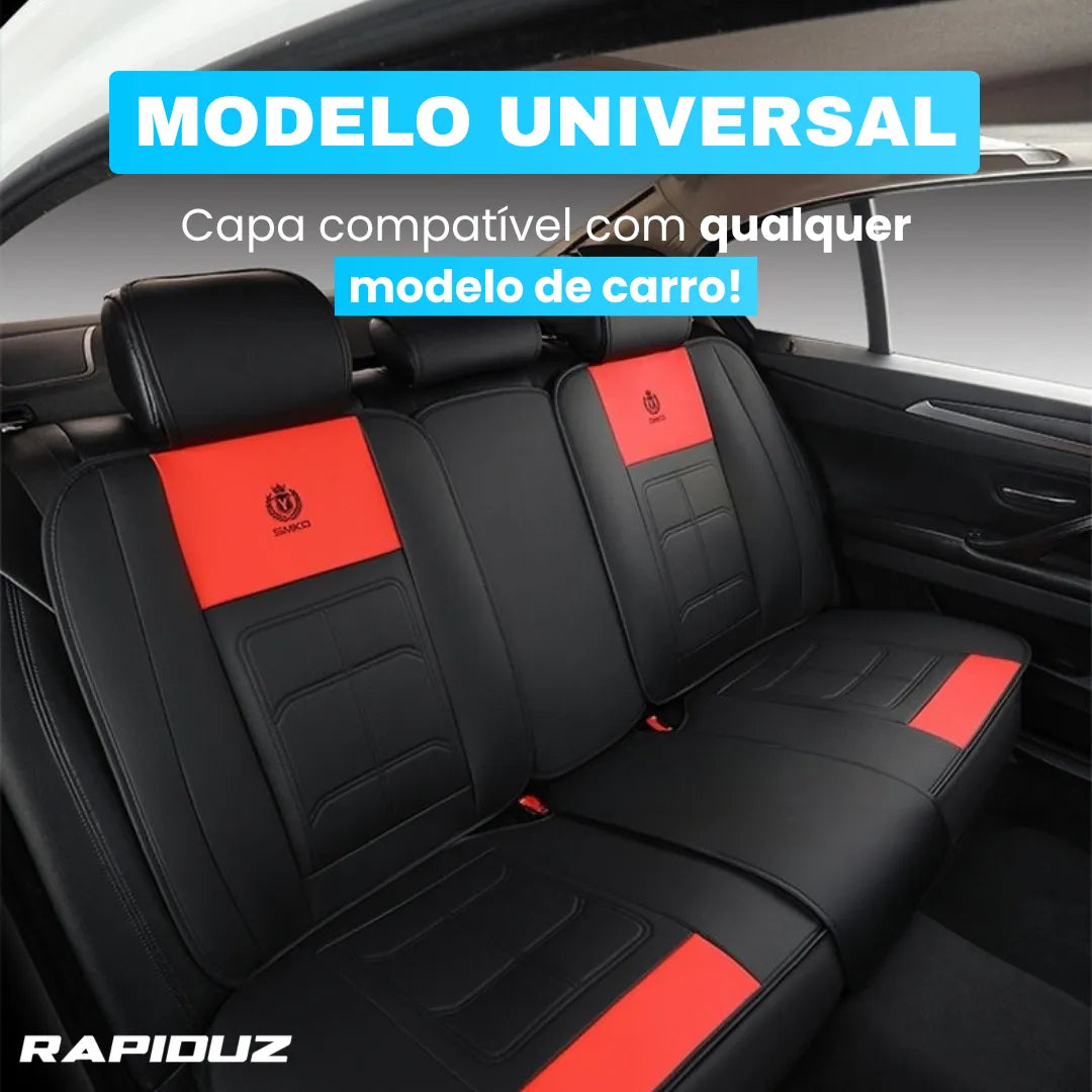 Kit Capas de Banco Automotivo Rapiduz® Dianteiro e Traseiro Sob Medida