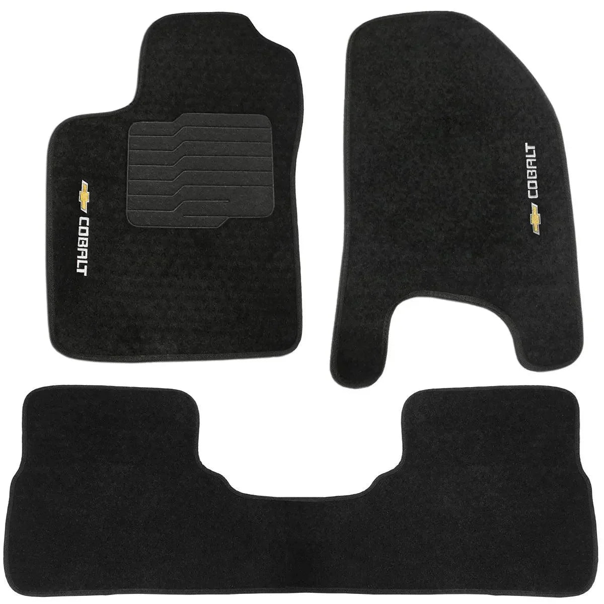 TAPETE CARPETE COBALT 2005 A 2010 PRETO 3 PEÇAS