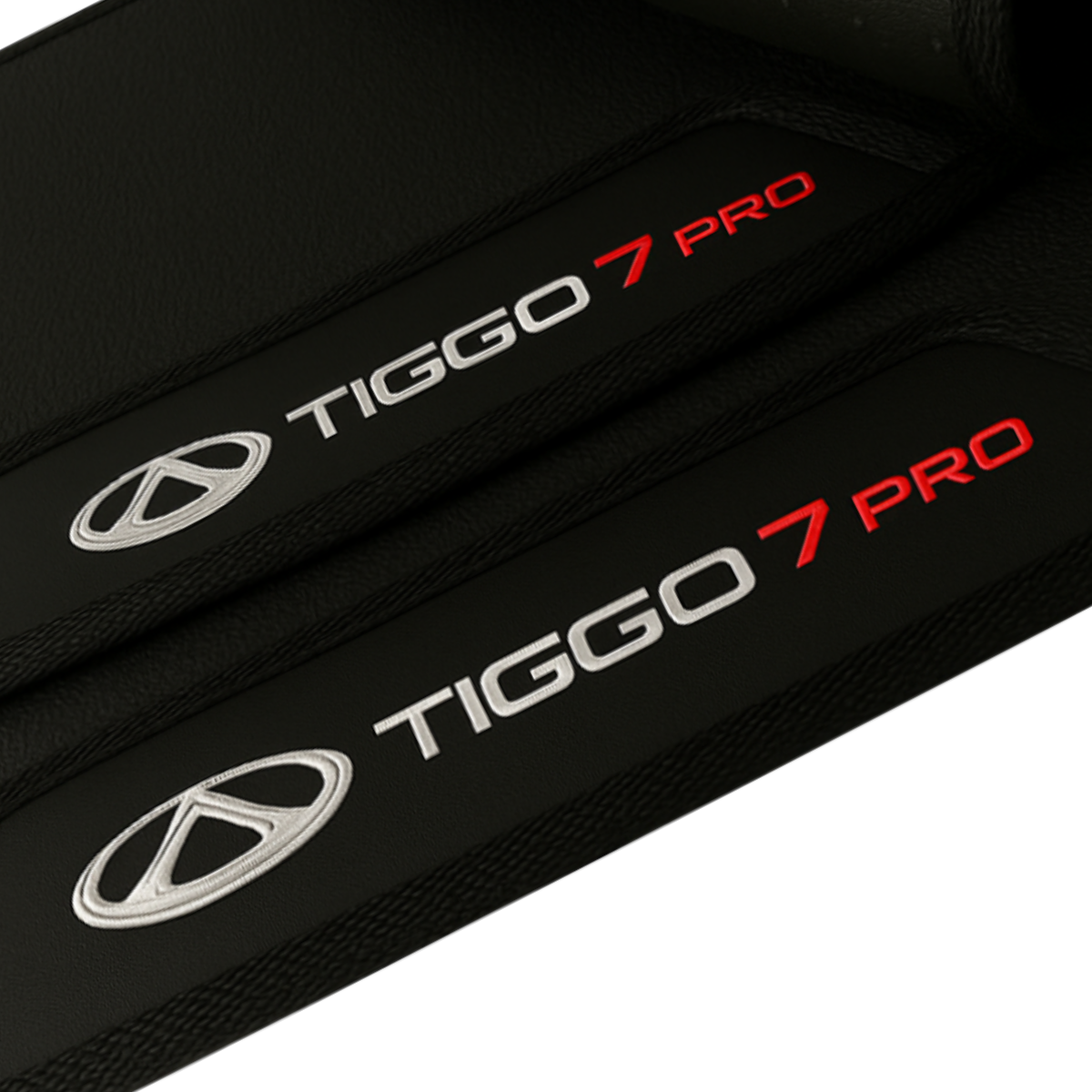 TAPETE BORRACHA PREMIUM TIGGO 7 PRO BORDADO 3 PEÇAS